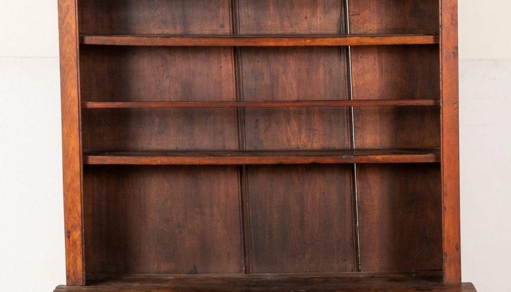 Cherry stepback cupboard, early 19th c.